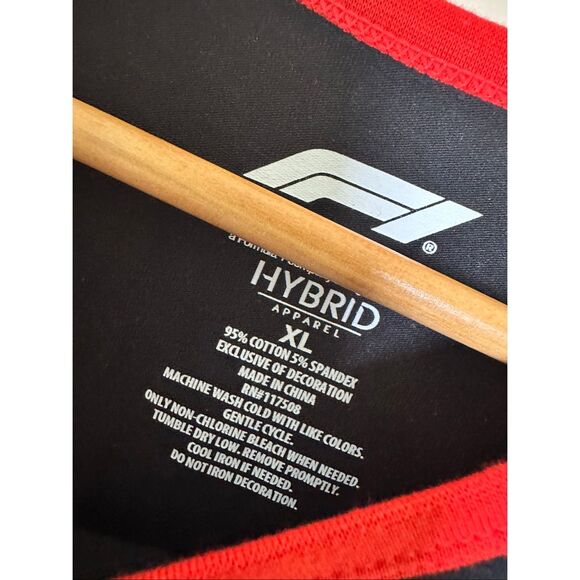 Formula 1 Women’s Hybrid Red and Black Race Day T-shirt Size XL New - Picture 4 of 6
